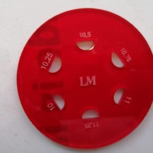 LM | Oboe pre-gouged cane diameter gauge